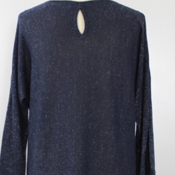 Soft Surroundings Eudora Twinkle Sweater Cold-Shoulder Sz M - Picture 4 of 5